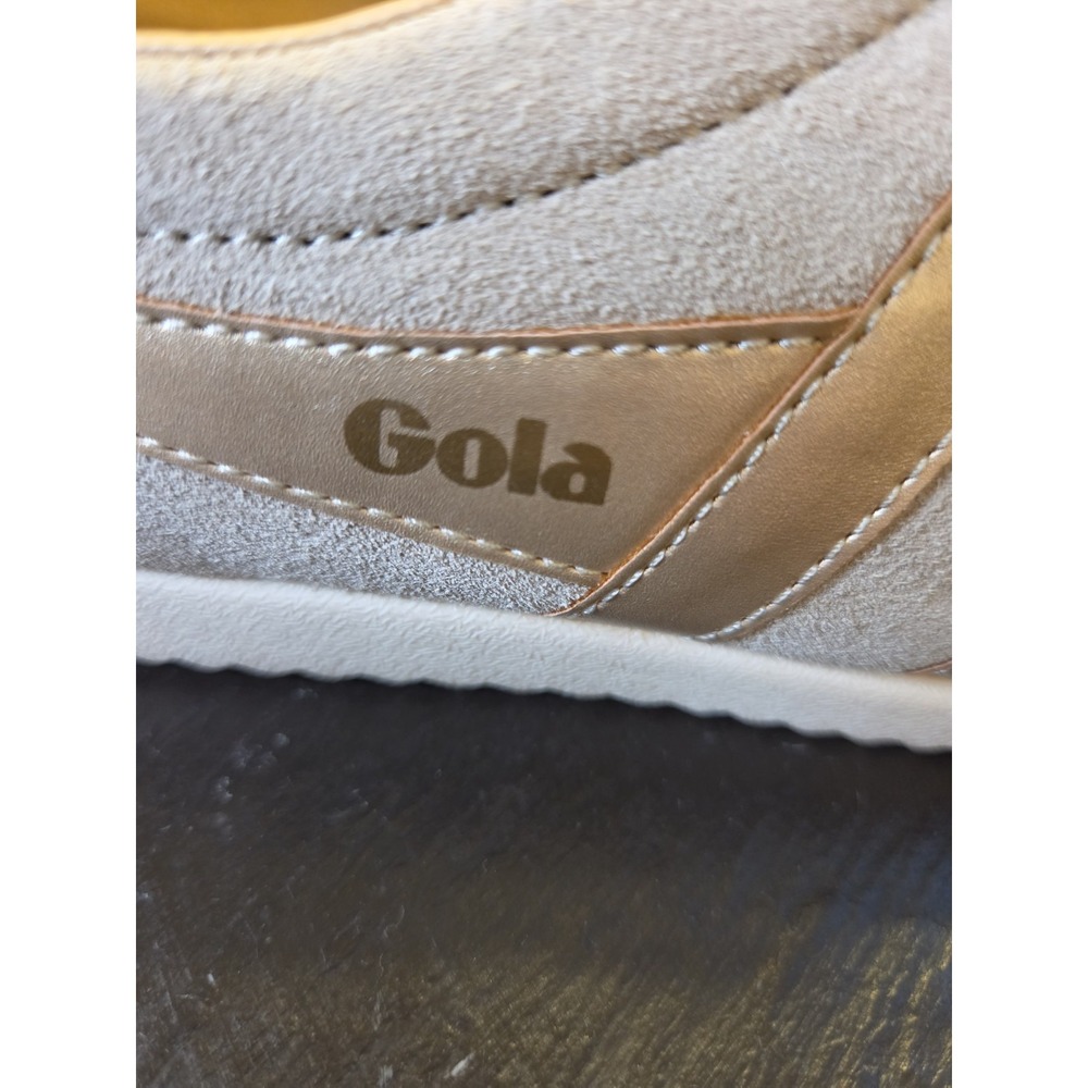 NEW! Gola Women's Bullet Pearl Trainers Suede Casual Sneakers Bone Size 7.5 $120 - Picture 5 of 14